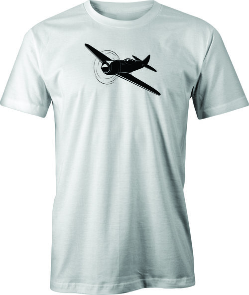 Racing Airplane Drawing printed on Men's T shirt