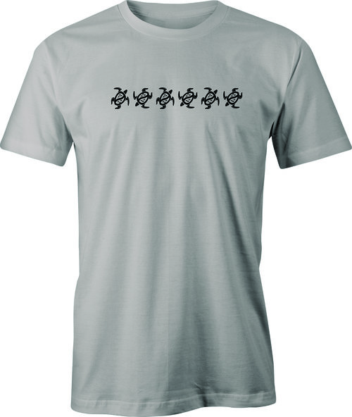 Tribal Turtle Pattern # 6 drawing printed on Men's T shirt