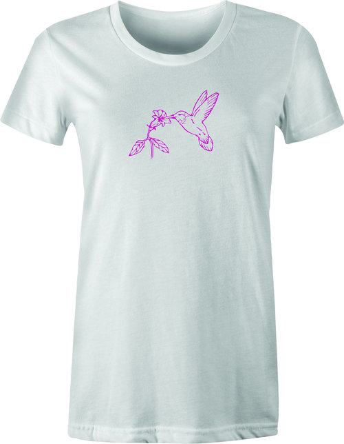 Hummingbird # 8 printed on T shirt