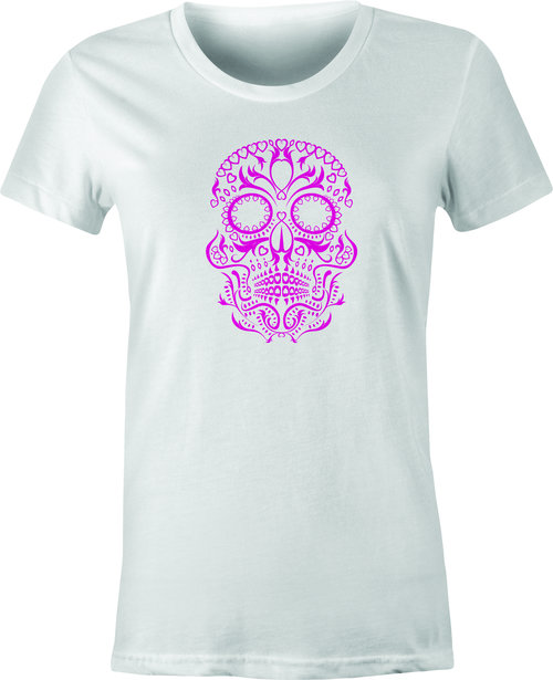 Skull of Hearts Tattoo Art printed on T shirt