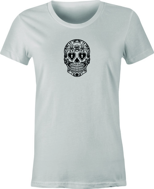 Sugar Skull #3 Mexican Folk Art printed on T shirt