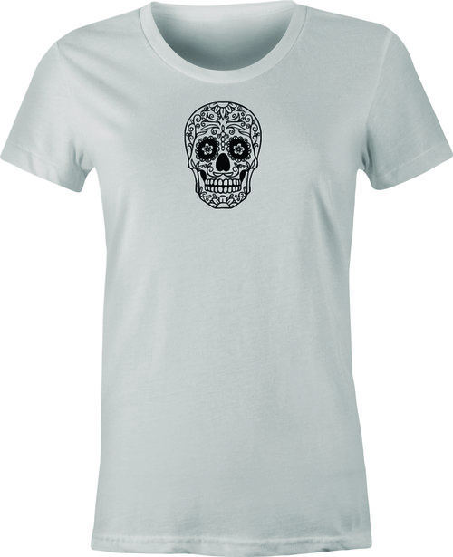Skull #6 Mexican Folk Art printed on T shirt