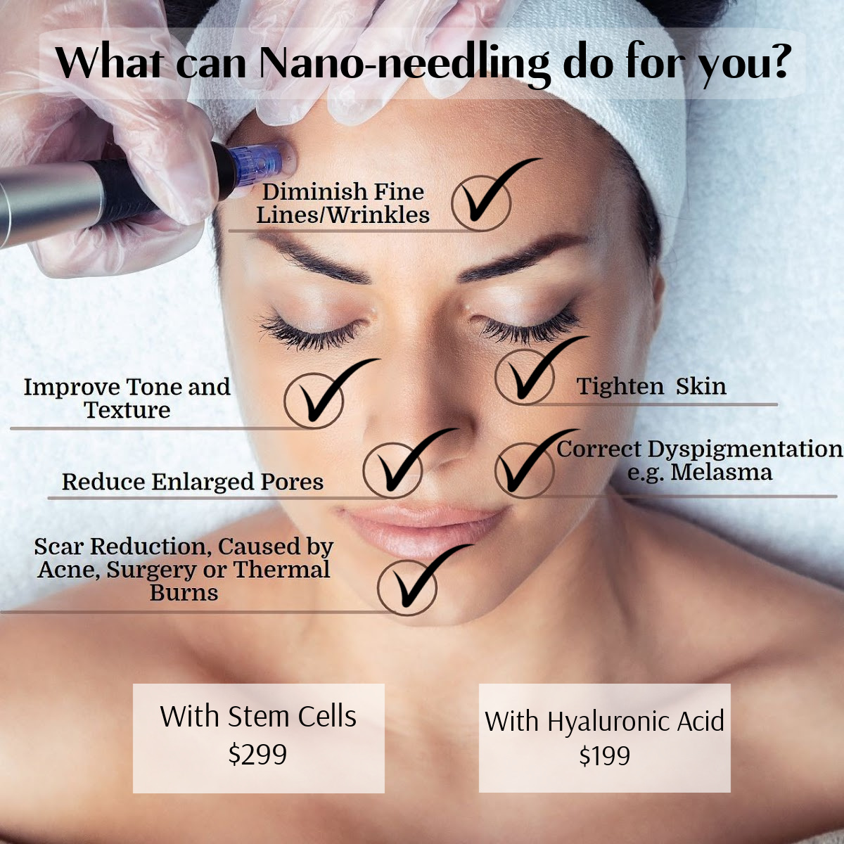 nano needling, nano-needling, nano-needle, Rezenerate NanoFacial, exfoliation, fine lines, blemishes, uneaven skin tone