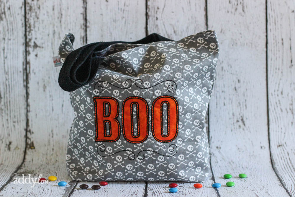 AddyLou Creates - Trick-or-Treat bags | Boo & Skulls 1