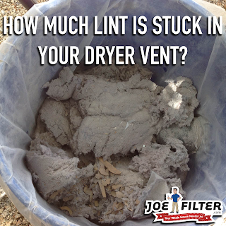 Dryer lint from dryer vent
