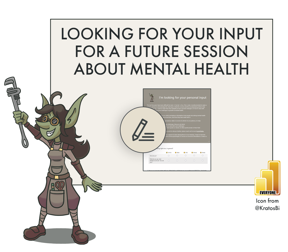 Looking for your input for a future session about Mental Health