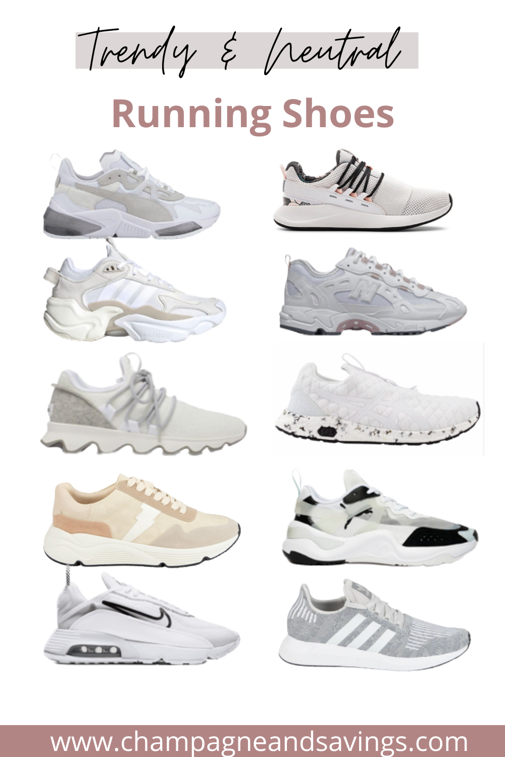 Trendy Neutral Running Shoes for Women (On the Cheap!) — Champagne ...