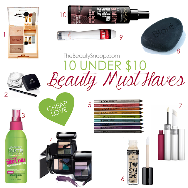 Cheap but good makeup, skincare, and haircare, budget beauty, best drugstore beauty