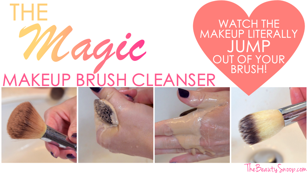 magic makeup brush cleanser, makeup brush cleaning techniques, hot to clean makeup brushes, makeup brush cleaner DIY