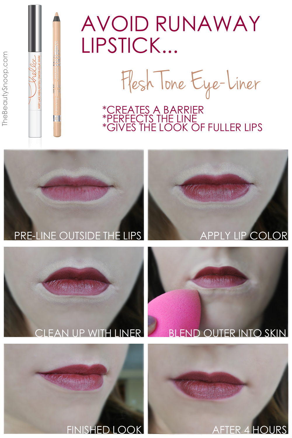 tips to avoid bleeding lipstick