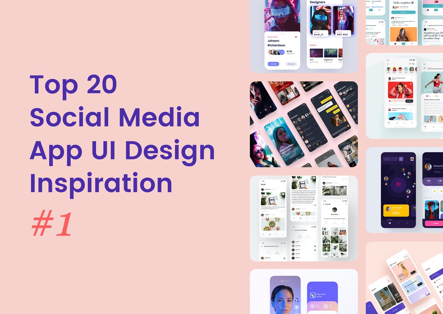 Top 20 Social Media App Ui Design Inspiration #1 — Ui Place