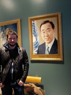 Michael Sheldon and Ban Ki-moon