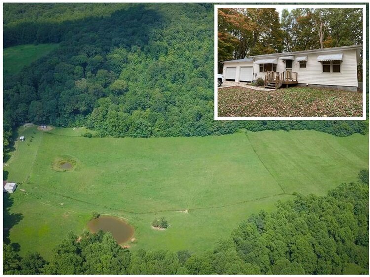 Aerial view of acreage in Allons, TN.