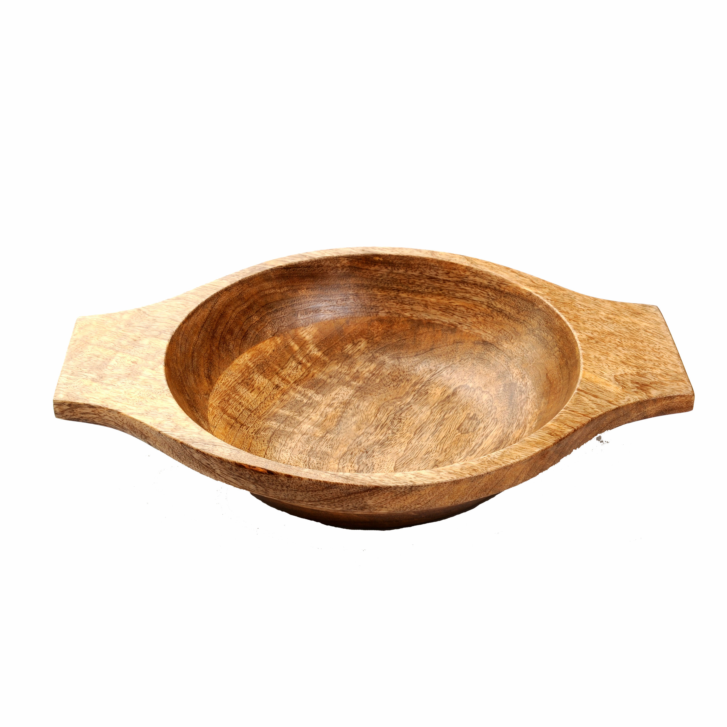Roro 10 Hand-Carved Mango Wood Heart-Shaped Bowl with Bark Made From Sustainable Orchard Wood 