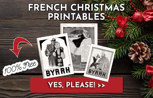 french christmas printables banner