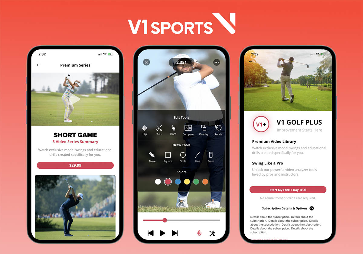 V1 Sports mobile app