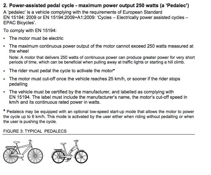 Power-assisted pedal cycle (electric bike) regulations in New South Wales, Australia