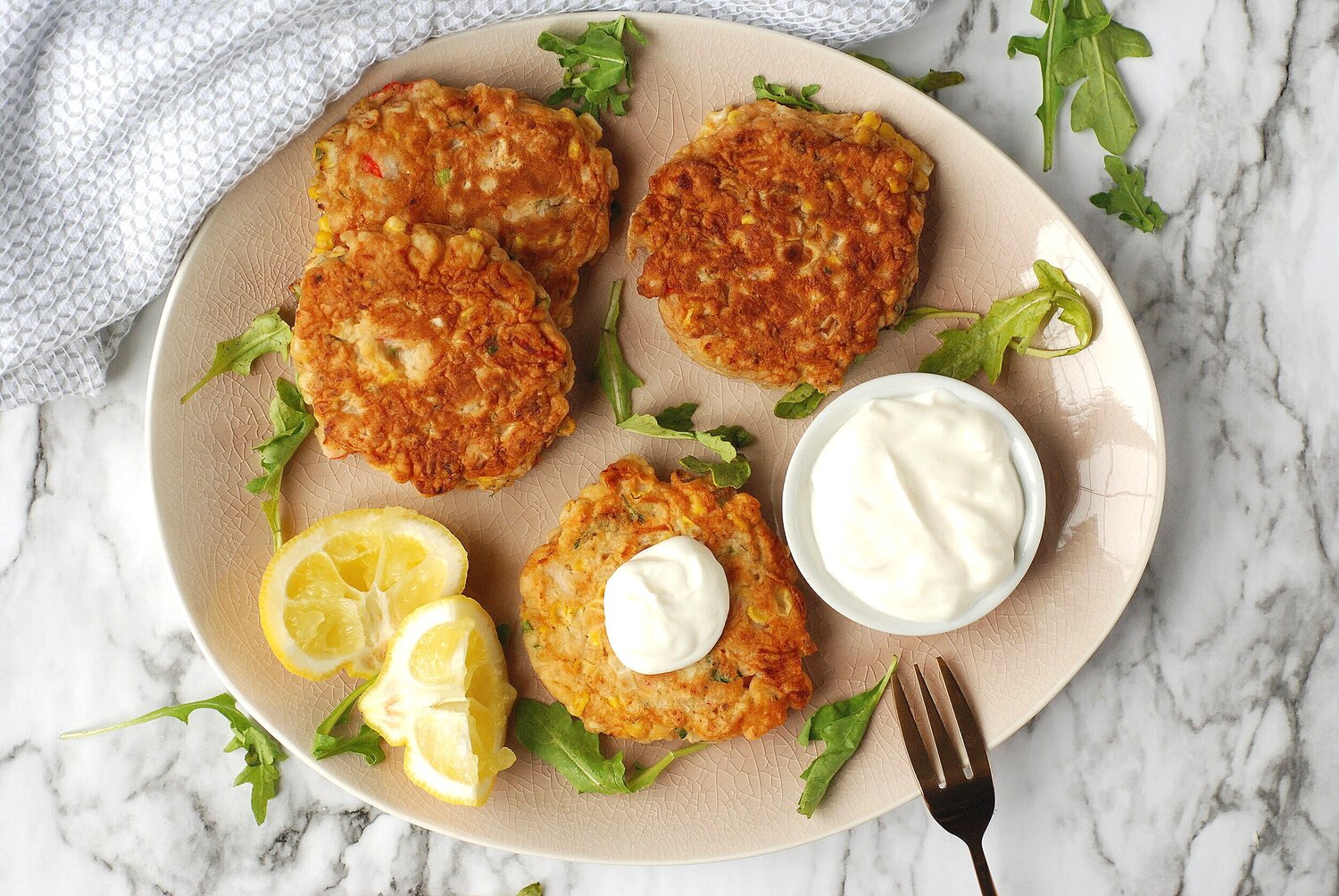 'Crab' and Corn Fritters — The Yummy Yenta