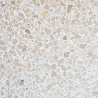 terrazzo tile in Parchment White