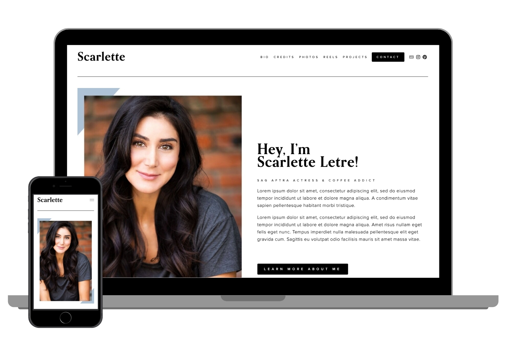 Cee Cee Squarespace Website Template Designs For Actors Dancers Singers Performing And Creative Artists Cre8 Cure8