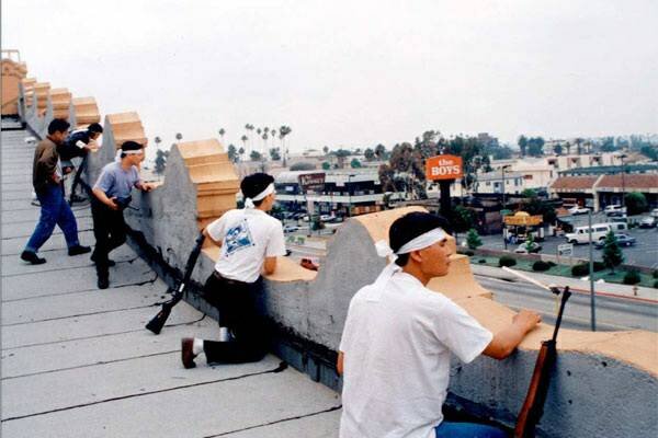 Korean shop owners during the 1992 LA riots.