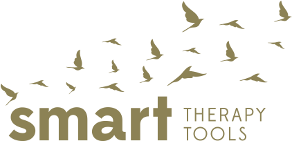 Birds soaring above Smart Therapy Tools logo