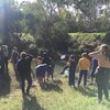 Happening now at the Merri Merri, 5/6s students, teachers and parents wondering around the square metre with @scalefreenetwork and birds are singing the change of seasons #waterliteracy #squaremetre #gulingseason