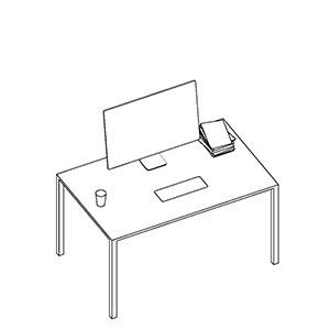 Slim Desk Icon