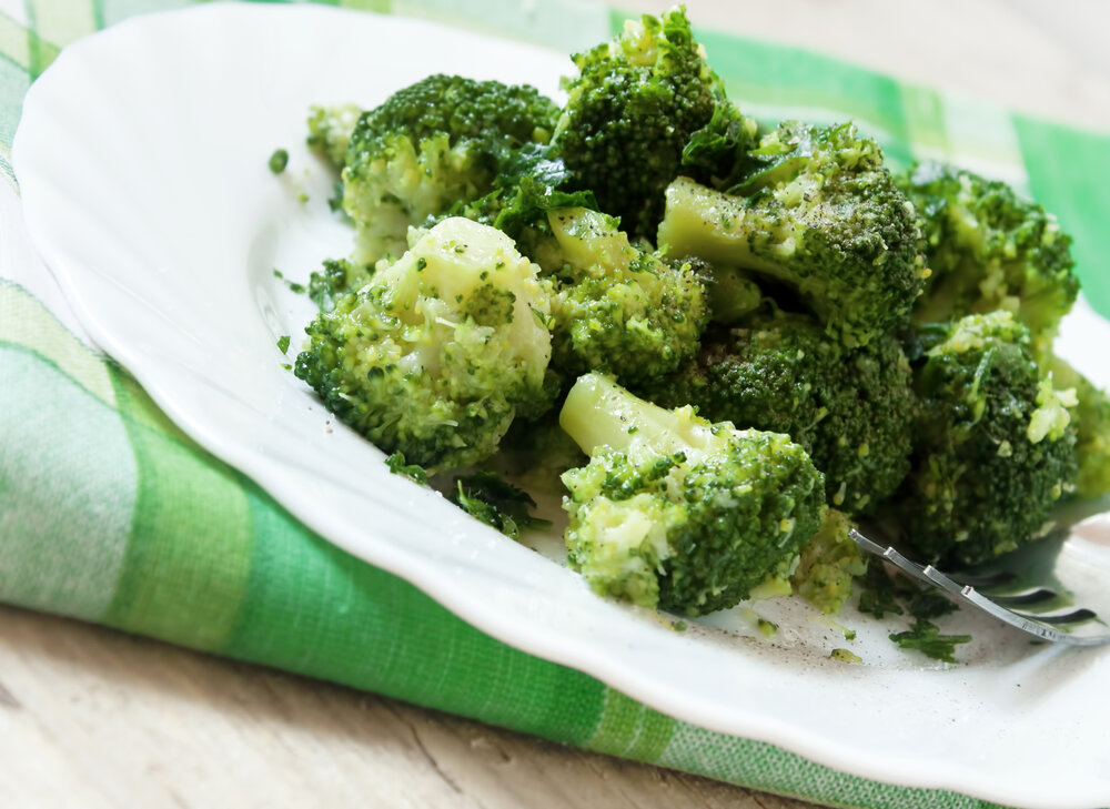 Seasoned Steamed Broccoli