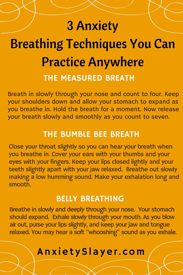 3 Anxiety Breathing Techniques You Can Practice Anywhere — Anxiety Slayer™ 