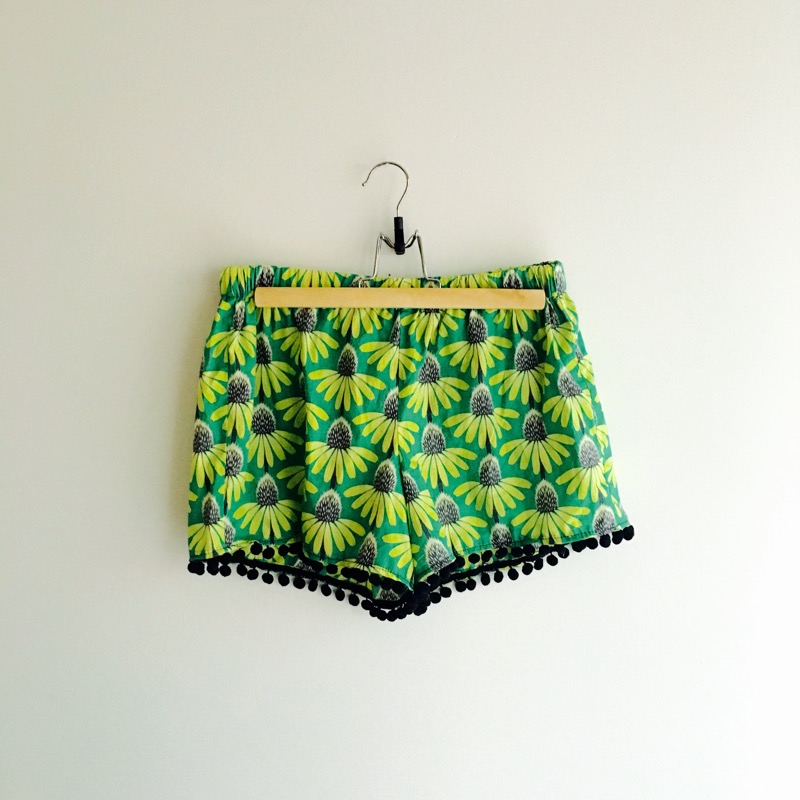 Shorts with pom poms — Made by Rae
