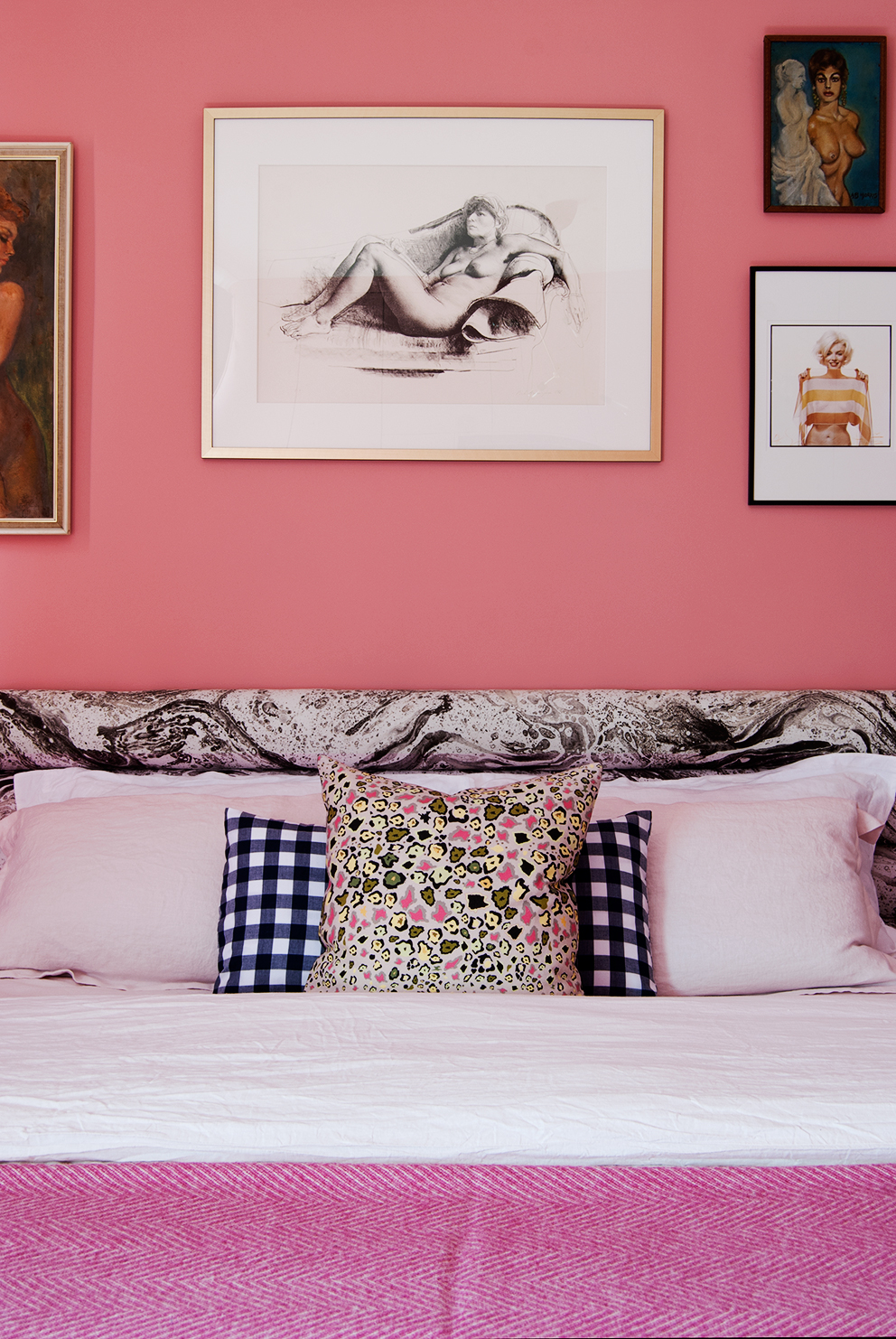 French For Pineapple - Pink Master Bedroom