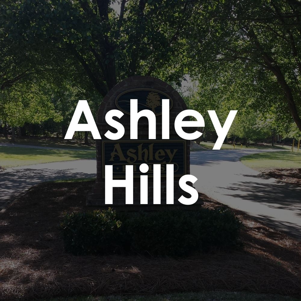 Ashley Hills. Spacious Lots and large cul-de-sacs