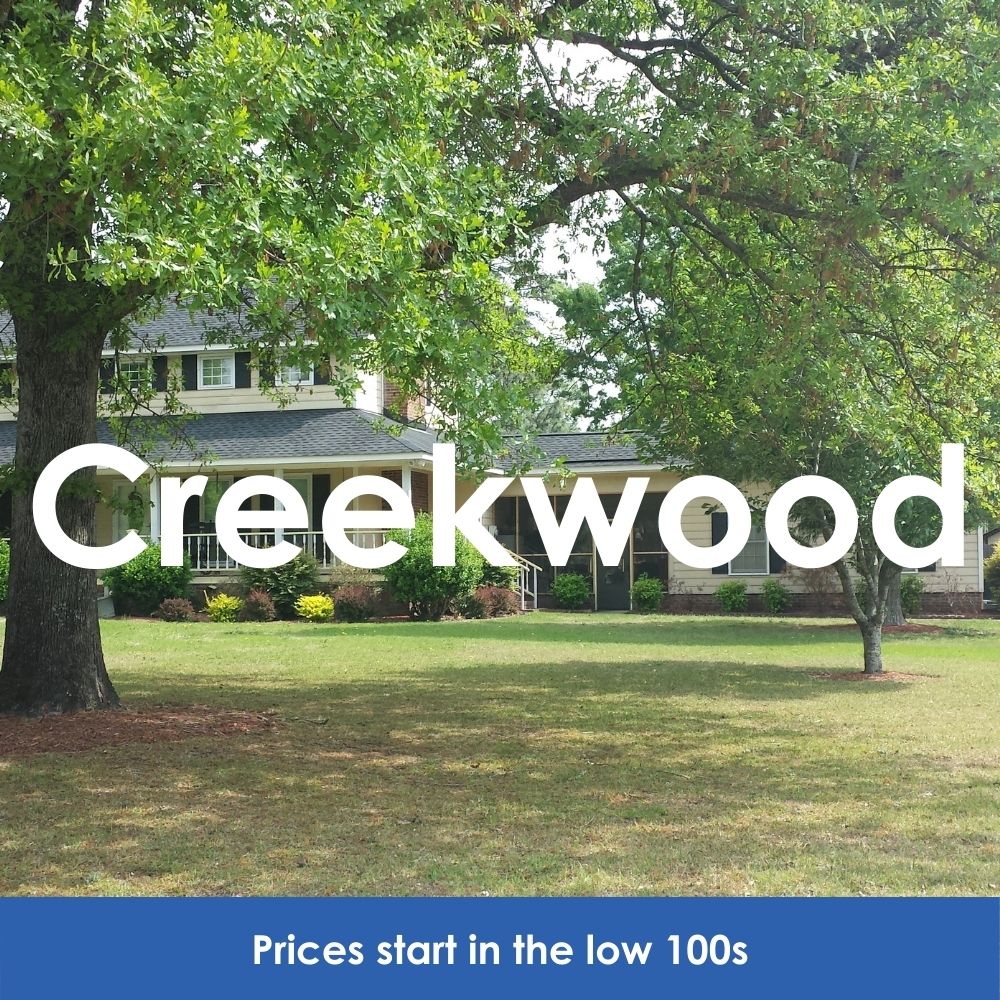 Creekwood. Prices start in the low 100s