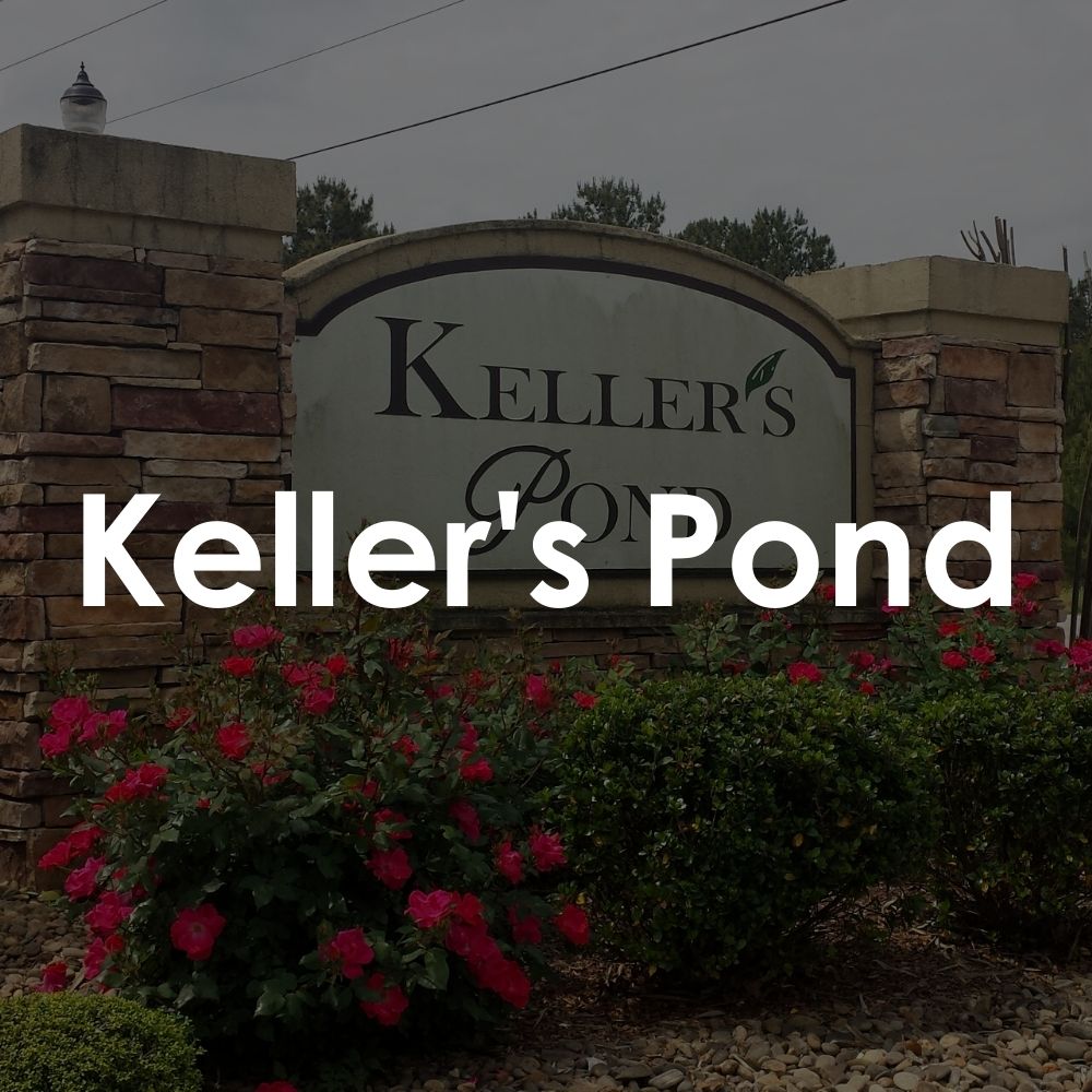 Keller’s Pond. 2,100 – 3,500 square feet homes