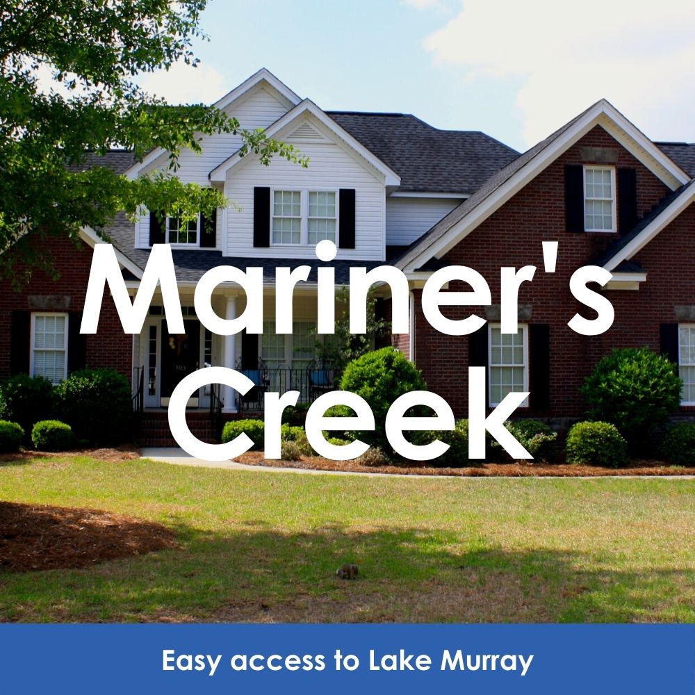 Mariner’s Creek. Easy access to Lake Murray