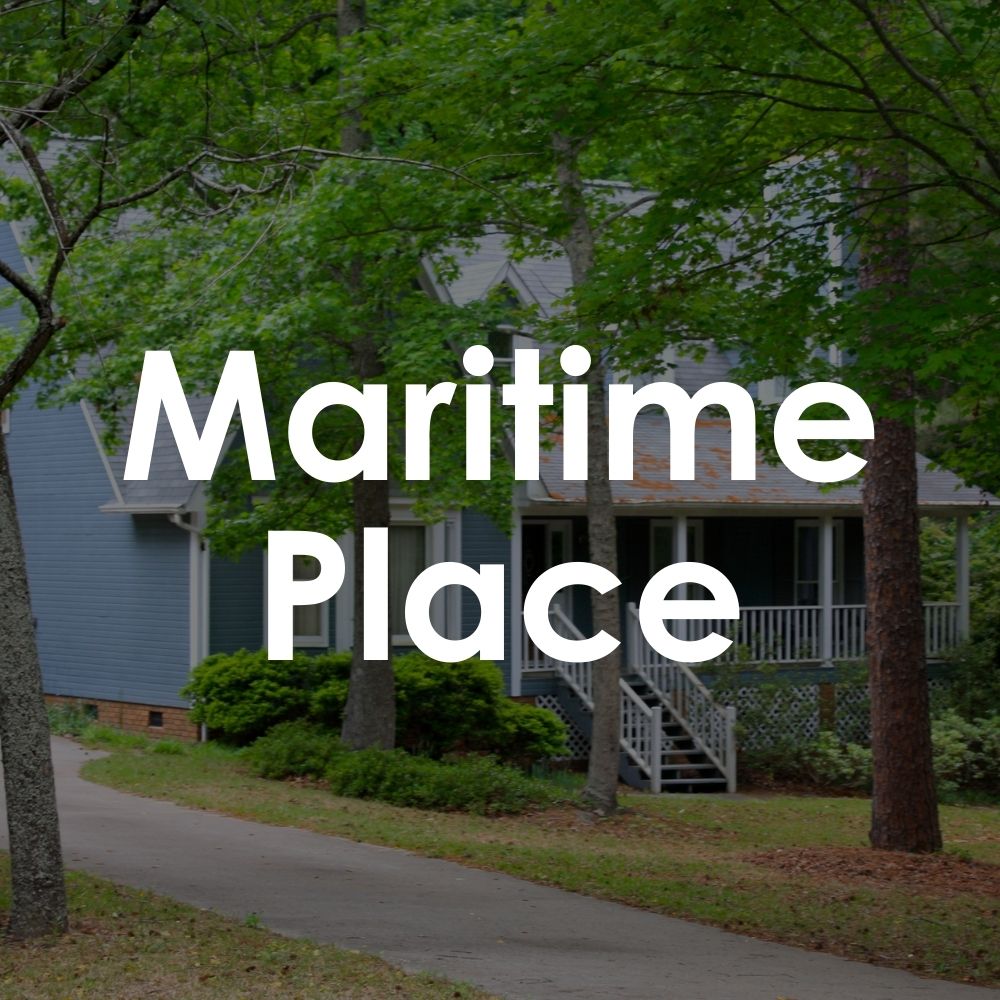 Maritime Place. Spacious lots with exceptional privacy