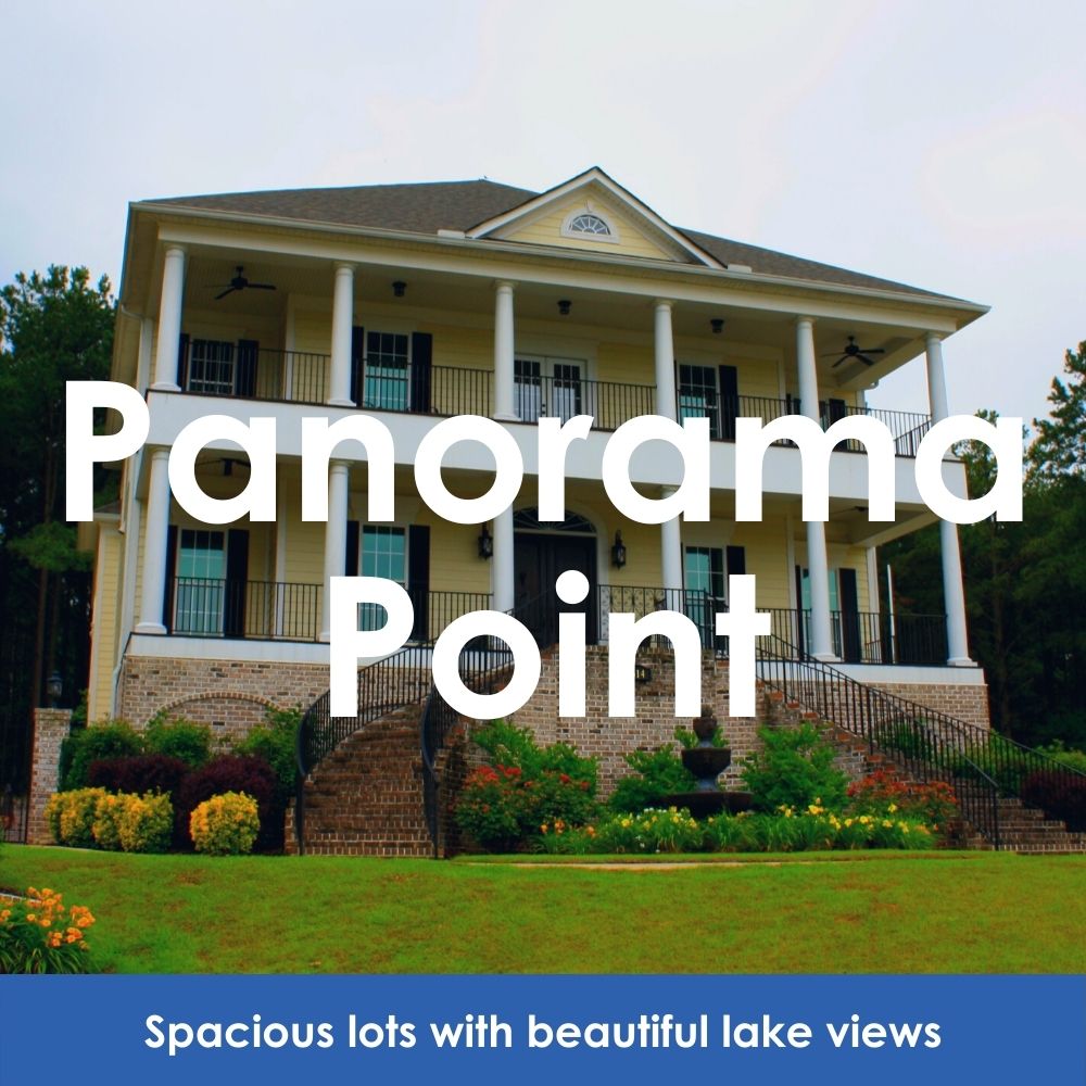 Panorama Point. Spacious lots with beautiful lake views