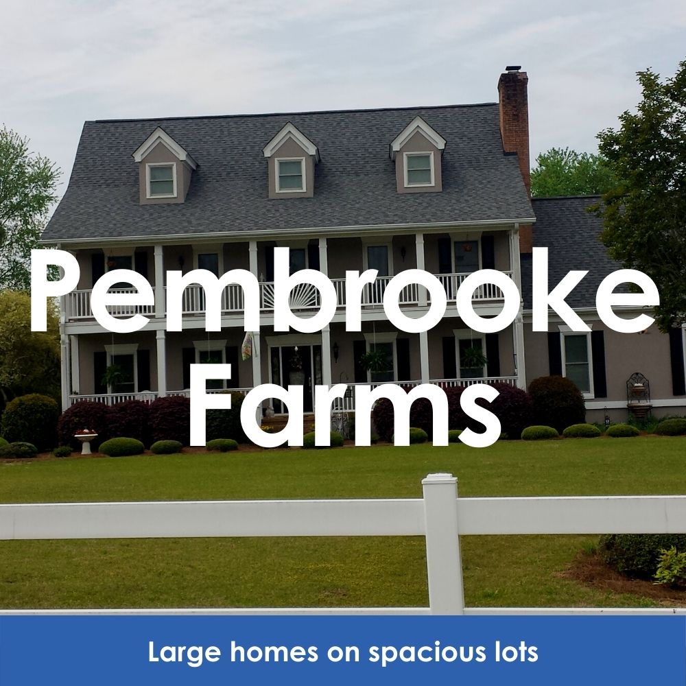 Pembrooke Farms. Large homes on spacious lots