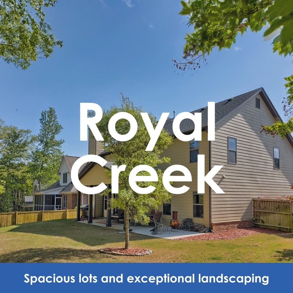 Royal creek. Spacious lots and exceptional landscaping
