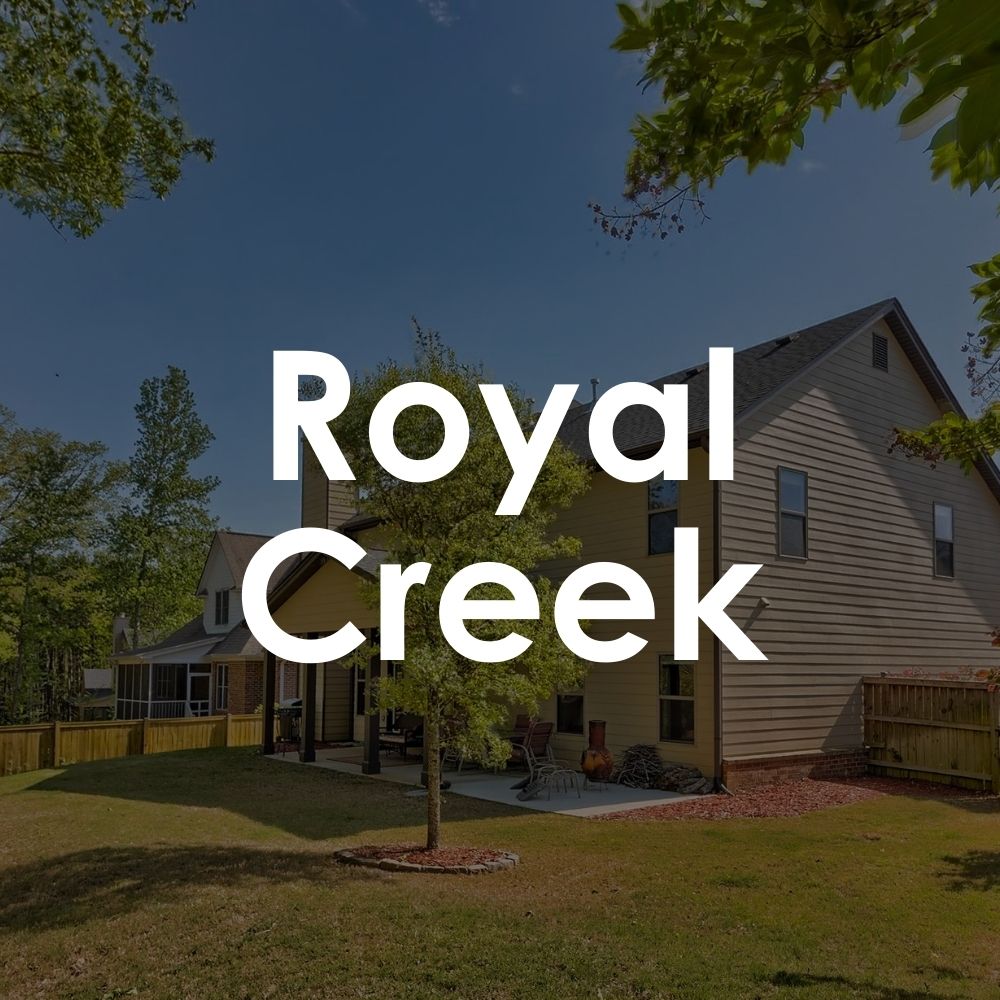 Royal creek. Spacious lots and exceptional landscaping