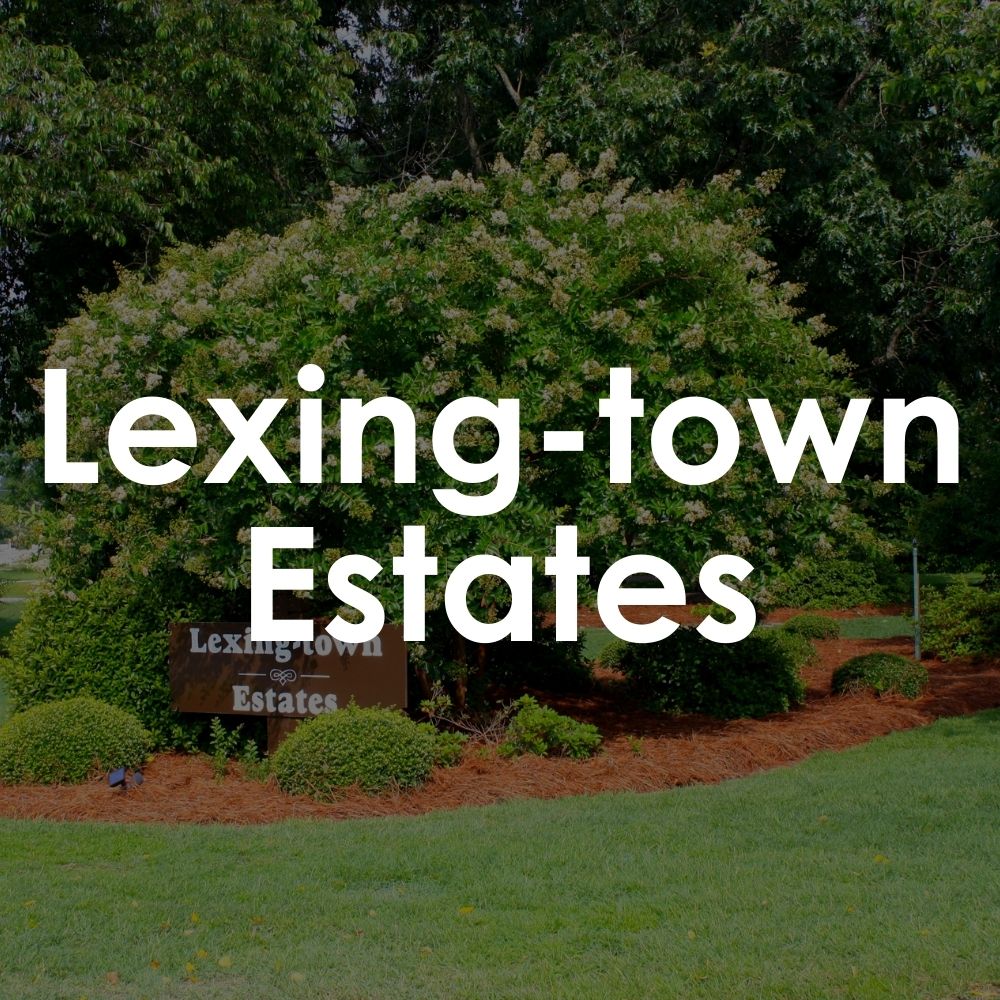 Lexing-town Estates. Gibson Pond Park around the corner