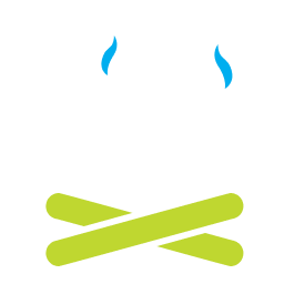 Camp fire icon