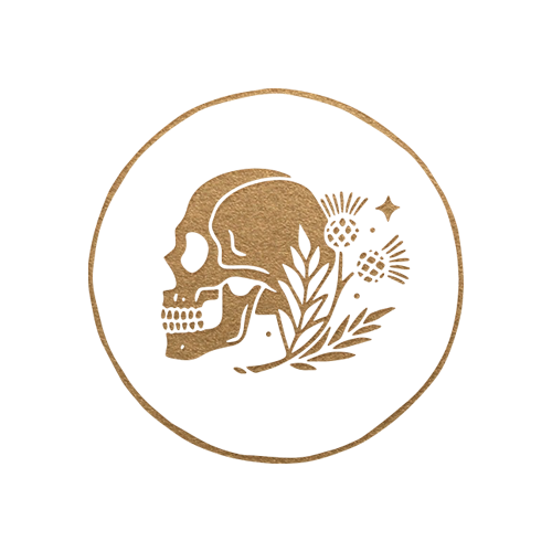 skull and thistle logo