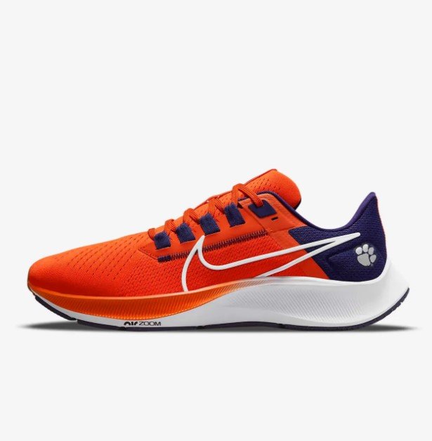 Nike College Air Zoom Pegasus 38 Colorways, Including Clemson, Are ...