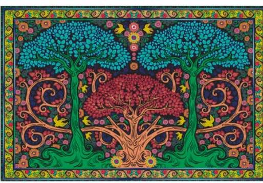 3D Tree Tapestry  The Last Temptation