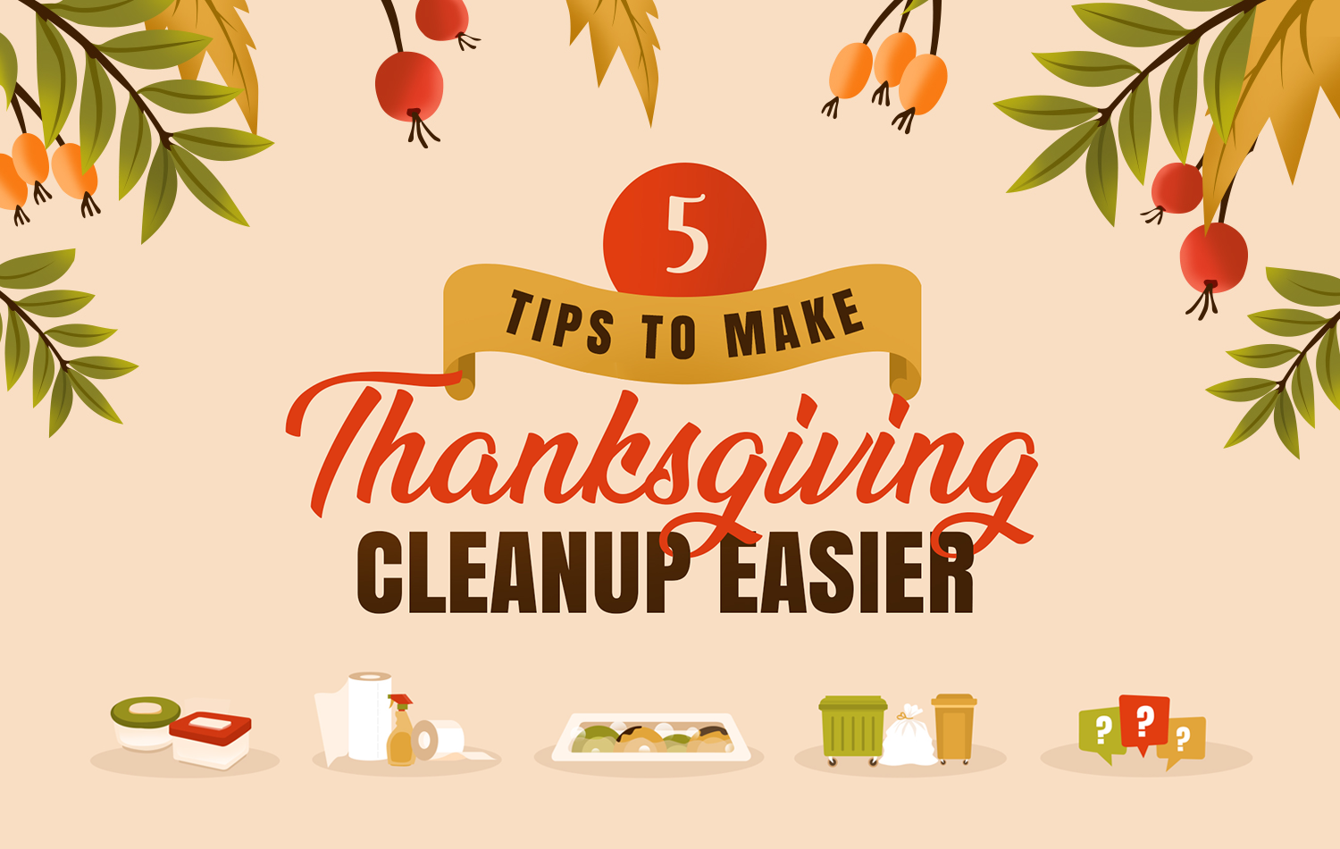 5 Tips For An Easier Thanksgiving Cleanup If You're Hosting For the ...