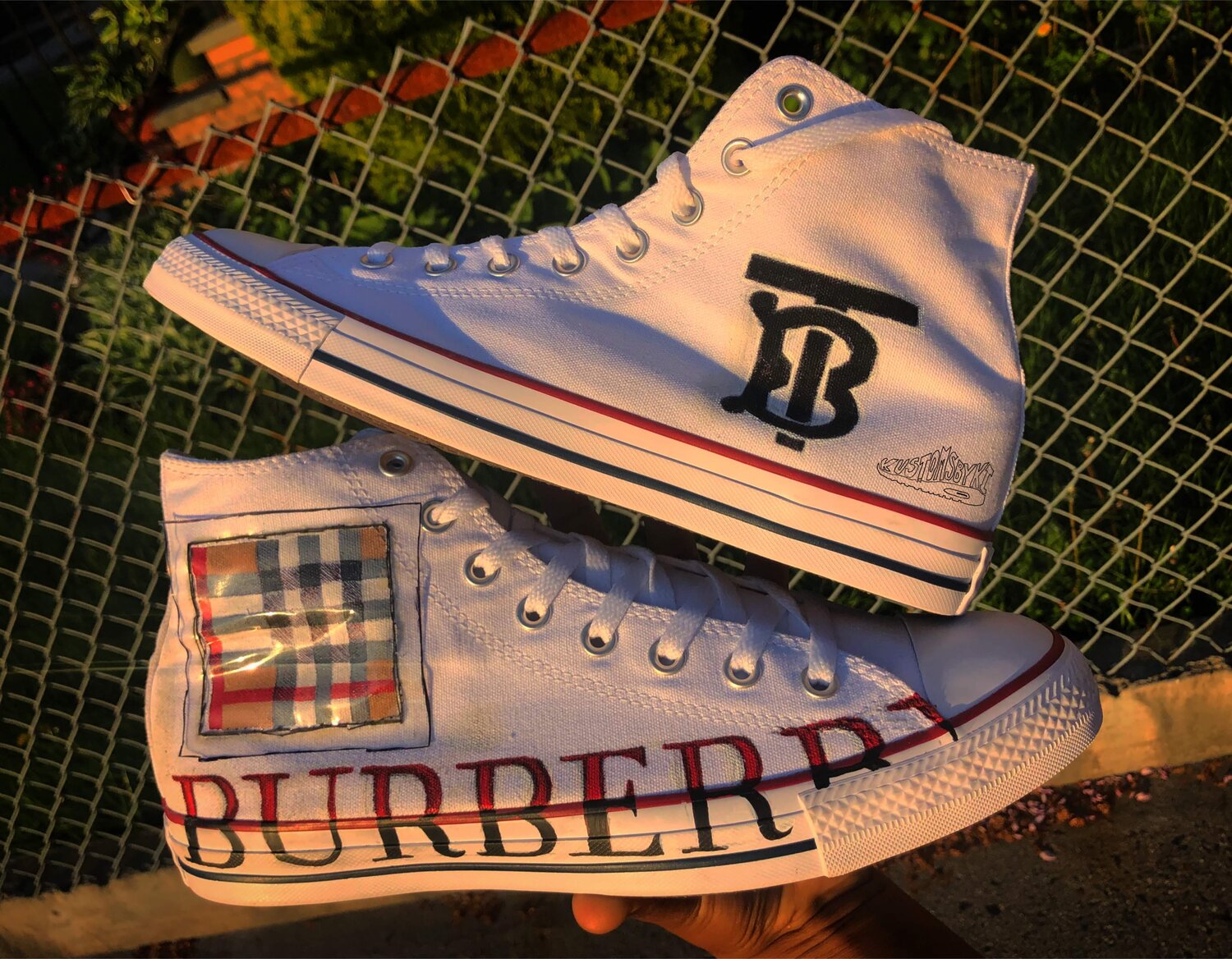 A Classic Combo: Burberry Shoes Converse
