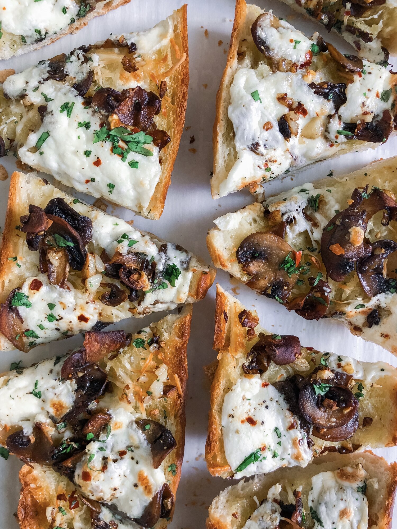 Garlic, Mushroom and Burrata Toast — kiln + kitchen