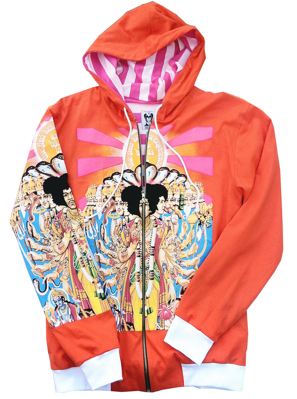 Jimi Hendrix Axis Bold As Love Orange Hoodie — IDIL VICE Fashion
